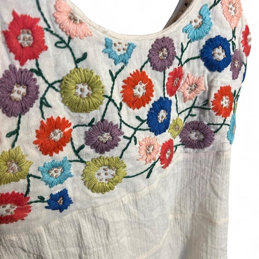 🌸 Judith March Embroidered Tank Top – Size Small - Picture 6 of 8